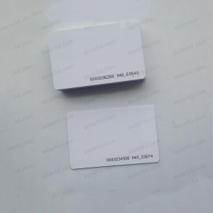 125kHz TK4100 en blanco RFID tarjetas con número de identificación impreso - Tarjetas RFID LF