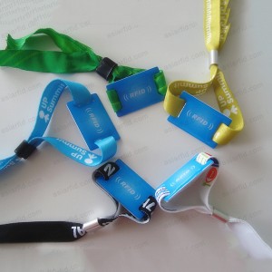 14443A HF 1K Fudan F08 tela RFID pulseras para eventos - Pulsera de tejido RFID NFC