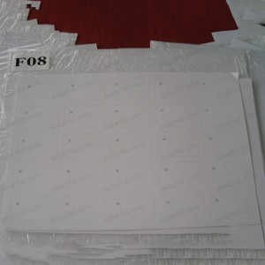 Tarjeta RFID embutido 1K Fudan F08 ISO14443A - Hoja de incrustación RFID