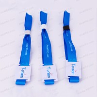 NDEF données encodées HF NTAG213 thermotransfert impression tissé NFC bracelet