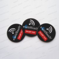 ISO 14443 a NTAG216 pièce NFC Tag, PVC dur Coin Tag NFC