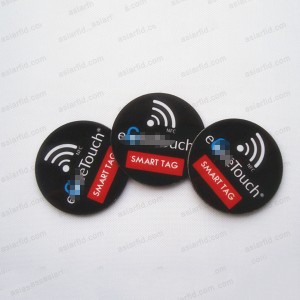 ISO 14443A NTAG216 NFC Coin Tag ,Hard PVC Coin NFC Tag - Hard RFID NFC Tag