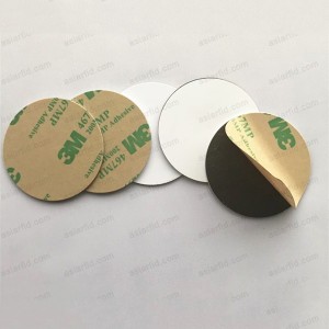 Diámetro 20mm PVC duro anti-metal RFID etiqueta de MF 1K S50 - Etiqueta RFID duro del NFC
