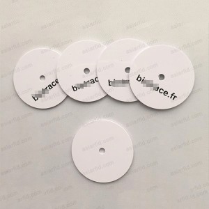 30 * 5mm duro PVC MF Desfire 2K RFID etiqueta de disco - Etiqueta RFID duro del NFC