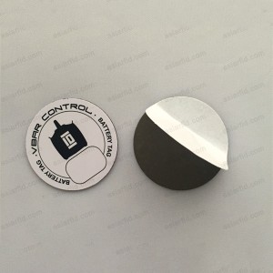 Diámetro 30 mm personalizado imprimible HF ISO 14443A NTAG213 Chip anti metal NFC PVC etiqueta de la moneda - Etiqueta RFID duro del NFC