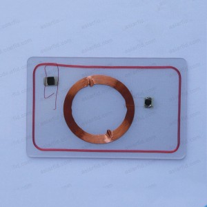 LF + carte RFID UHF fréquence double Transparent - Carte sans contact RFID