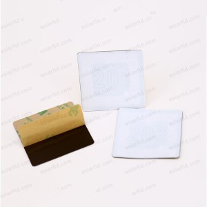 Número impreso 14443A HF 1K bytes Fudan F08 RFID Anti metal etiqueta del laser - Etiqueta RFID pasiva