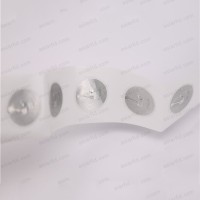 RFID transparent autocollant diamètre 25mm Fudan F08 HF 1K Wet Inlay