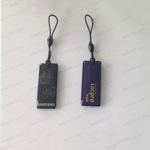 45 * 18mm autoadhesiva MF Plus S 4K epóxido RFID Tag - Etiqueta RFID NFC del epoxi
