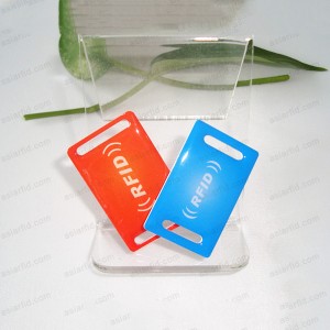25 * 39MM PVC Material NTAG213 NFC Tag de pulsera tejida - Etiqueta RFID duro del NFC