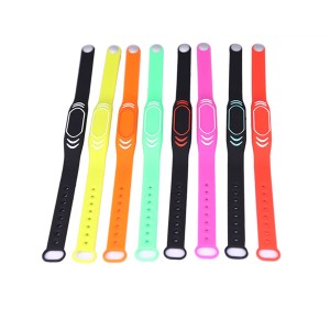 Adjustable Style  Silicone Material ISO 14443A 1K Memory RFID Bracelet - Silicone RFID wristband