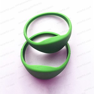 Silicone Wristband 14443A Fudan F08 RFID Wristbands for Access Control - Silicone RFID wristband