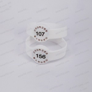 Wristband del silicón pulsera NFC NTAG213 NFC para la aplicación de la NFC - Pulsera de silicona RFID