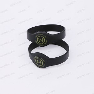 Lettura lunga distanza RFID Band 860 ~ 960 MHz Silicone UHF RFID Wristband - Braccialetto in silicone RFID